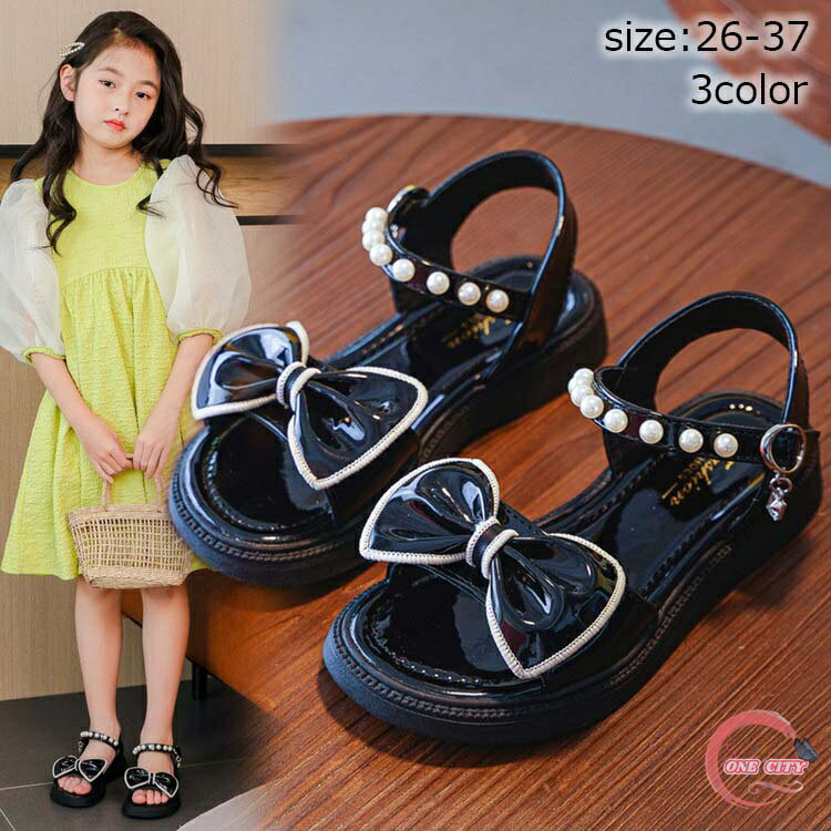 サンダル 子ども靴 春夏 女の子 おしゃれ 可愛い 厚底サンダル 姫系サンダル お姫様靴 キッズ サンダル..