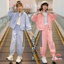 子供服 子ども用ジャージ セットアップ キッズ 女の子 長袖 春秋 上下セット トップス パーカー ロングパンツ スポーツウェア 運動着 おしゃれ 可愛い ブル...