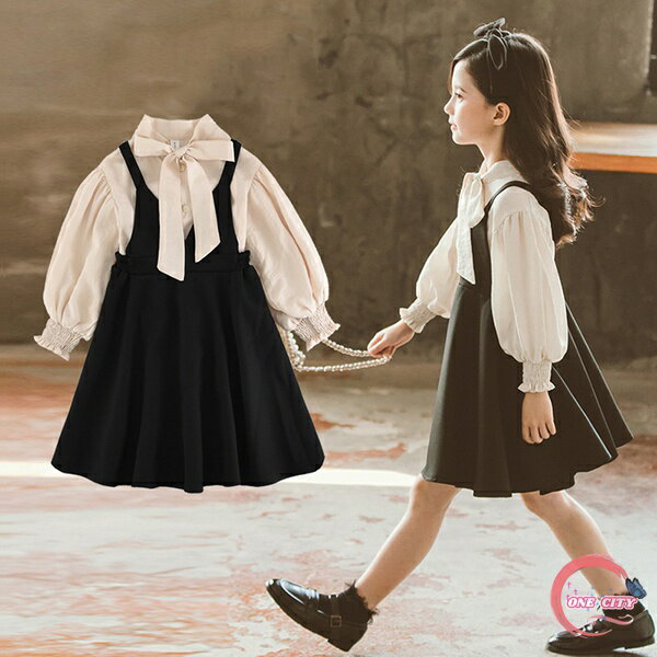 入学式 入園式 スーツ 女の子 卒業式 卒園式 セットアップ 子供 ジャンパースカート シャツ 蝶結び サ..