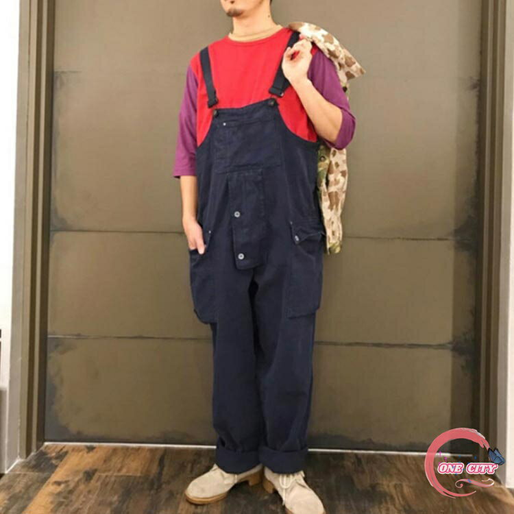 ブラック パンツ オーバーサイズ サロペット 薄手 オーバーオール つなぎ メンズ レディース ツイル生地 オールインワン サロペットパンツ 作業着 無地 レディース カーキ 黒 カジュアル ストリート アメカジ 秋 春 夏 体型カバー