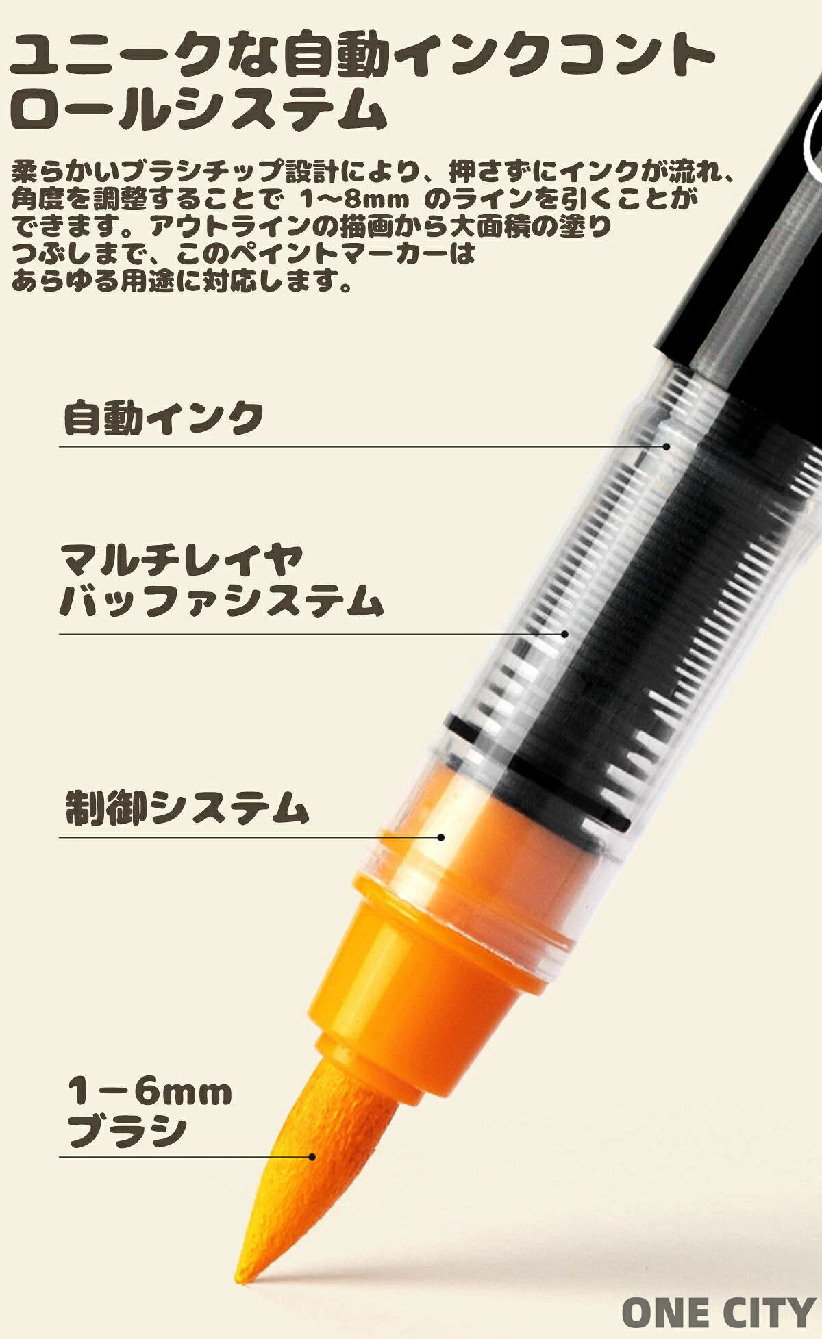 カラーペンセット アクリルマーカーペン 12-84色セット 水性 太字 アクリル絵の具 ...