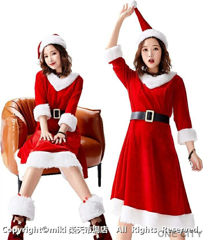 【送料無料】サンタ コスプレ レディース v襟 セクシー ワンピース クリスマス 衣装 赤 サンタクロース 仮装 サンタコスチューム 演出服 イベント パーティー 舞台 新年会 文化祭 文化祭 サンタ服 レディース 可愛い サンタコスプレ クリスマス衣装 コスチューム 仮装