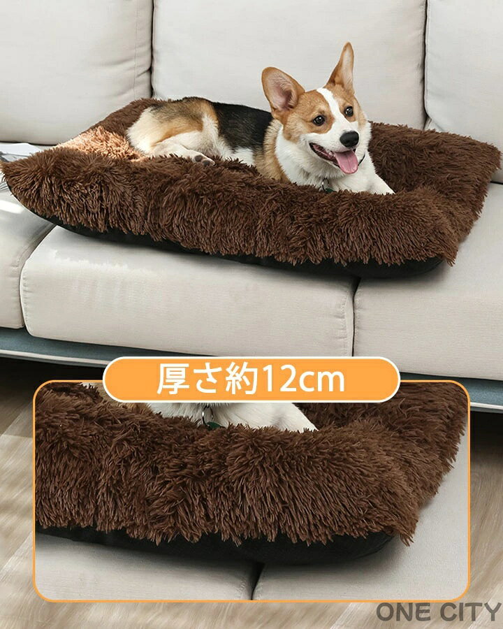 ペットベッド ペットソファー 猫犬兼用 ペットクッション マット 秋 冬 クッション 猫 犬 布団 ベットペットベッド 猫ベッド 犬ベッド 通年 犬猫用品 ふわふわ おしゃれ 寝具 かわいい ふとん 可愛い 通気性いい おしゃれ 洗える 角型 長方形 one-city-10028154 ONE CITY サンプル画像3