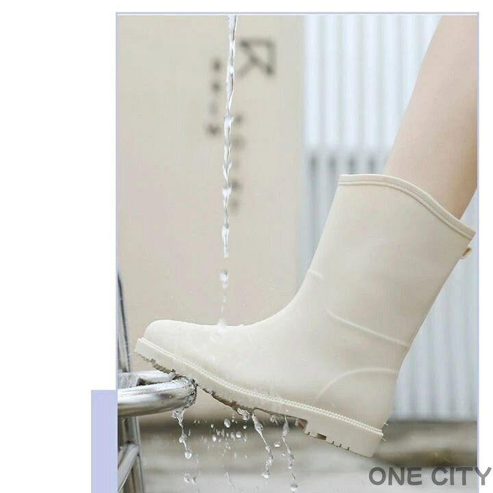 Zapatos de lluvia Ladies Zapatos de lluvia Zapatos de lluvia Negro Beige Zapatos de lluvia Resistente a la agua Chica Glamorous lluvia nieve tifón negro no cansado no doloroso caminar al aire libre campamento en la escuela en el trabajo parar de deslizarse — vista 2