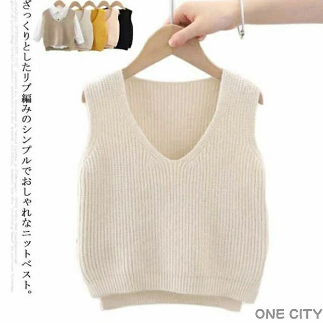 ベスト 子供服 キッズ ニットベスト 女の子 男の子 ベビー服 秋冬 トップス Vネック 無地 シンプル おしゃれ ガールズ ボーイズ こども 子ども服 通学通園 春 リブニットベスト 80 90 100 110 120cm 送料無料