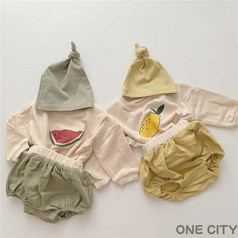 【3点セット】スイカ スーツ バーガー ズーポン 帽子 春 秋 冬 長袖 ベビー服 パジャマ 肌着 夏服 春夏 新生児 幼児 子ども 子供 可愛い 通園 保育園 プレゼント ギフト お誕生日 送料無料 ホワイト グリーン レッド ピンク イエロー 【綿95%】66cm/70cm/80cm/90cmセット内容物：バーガー+ズーポン+帽子素材：綿95%上着丈胸囲袖丈ズーポン丈ウエストヒップ66cm28333120183070cm3034.532.521193180cm33363422203290cm3637.535.5232133上記のサイズは参考用です。 手作りで測定方法が異なるため1~3cmの誤差がある場合があります。 C1 スイカ（グリーン）C2 レモン（イエロー） 素材：綿95%1.本製品はギフトに最適ですが、弊店はギフトラッピングのサービスは行っておりません。 2.規定により、配送時に差出人名を店名に記載することになっています。 贈答用としてご購入される場合は、受取人が受け取りを拒否するような事態を避けるため、商品到着前に、あらかじめ受取人にその旨をお伝えください。お手数をかけて、大変申し訳ございせんでした。○ 採寸サイズなので1-3センチの誤差がある場合がございます。 ○ 実商品とPC画面では、多少見た目の色に違いがございます ○ 海外商品のサイズは日本サイズより小さめ、必ずサイズ表をご確認くださいませ。 ○生地のカッティングにより画像と異なる場合がございます。 同商品、同色におきましても色(染料)やロットによって伸縮性・伸び率、裁断上ずれなどが生じてしまう現象があります。 ○ 手作業で縫製しておりますので裁断の時に印をつけております線が残る場合があります。不良品ではありません。 ○ 個人のモニターにより、画像と実物に微細な差異がある場合があります。 ○ 洗濯の際には、ロンパースを単独で手洗いしてください。機械洗いはできるだけ避け、衣服を長時間浸けないようにしてください。天候や交通事情等の都合により配送期間は前後いたします。至急の場合、予め使用希望日をご連絡ください。 当店では姉妹店と在庫を共有し販売致しております、在庫切れとなる場合がございますので、ご承知ください。 返品、交換は原則としてお受けしておりませんが、初期不良の場合は、未使用の商品のみ到着日から2日以内にご連絡頂ければご返金交換対応させて頂きます。【3点セット】スイカ スーツ バーガー ズーポン 帽子 春 秋 冬 長袖 ベビー服 パジャマ 肌着 夏服 春夏 新生児 幼児 子ども 子供 可愛い 通園 保育園 プレゼント ギフト お誕生日 送料無料 ホワイト グリーン レッド ピンク イエロー 【綿95%】66cm/70cm/80cm/90cmセット内容物：バーガー+ズーポン+帽子素材：綿95%上着丈胸囲袖丈ズーポン丈ウエストヒップ66cm28333120183070cm3034.532.521193180cm33363422203290cm3637.535.5232133上記のサイズは参考用です。 手作りで測定方法が異なるため1~3cmの誤差がある場合があります。 C1 スイカ（グリーン）C2 レモン（イエロー） 素材：綿95%1.本製品はギフトに最適ですが、弊店はギフトラッピングのサービスは行っておりません。 2.規定により、配送時に差出人名を店名に記載することになっています。 贈答用としてご購入される場合は、受取人が受け取りを拒否するような事態を避けるため、商品到着前に、あらかじめ受取人にその旨をお伝えください。お手数をかけて、大変申し訳ございせんでした。○ 採寸サイズなので1-3センチの誤差がある場合がございます。 ○ 実商品とPC画面では、多少見た目の色に違いがございます ○ 海外商品のサイズは日本サイズより小さめ、必ずサイズ表をご確認くださいませ。 ○生地のカッティングにより画像と異なる場合がございます。 同商品、同色におきましても色(染料)やロットによって伸縮性・伸び率、裁断上ずれなどが生じてしまう現象があります。 ○ 手作業で縫製しておりますので裁断の時に印をつけております線が残る場合があります。不良品ではありません。 ○ 個人のモニターにより、画像と実物に微細な差異がある場合があります。 ○ 洗濯の際には、ロンパースを単独で手洗いしてください。機械洗いはできるだけ避け、衣服を長時間浸けないようにしてください。天候や交通事情等の都合により配送期間は前後いたします。至急の場合、予め使用希望日をご連絡ください。 当店では姉妹店と在庫を共有し販売致しております、在庫切れとなる場合がございますので、ご承知ください。 返品、交換は原則としてお受けしておりませんが、初期不良の場合は、未使用の商品のみ到着日から2日以内にご連絡頂ければご返金交換対応させて頂きます。