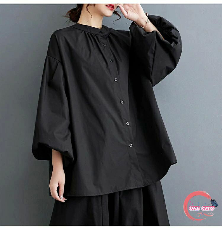 【送料無料】長そで ボリュームスリーブ バルーン袖 ブラウス シャツ 長袖 シャツブラウス 秋 レディース 長袖シャツ