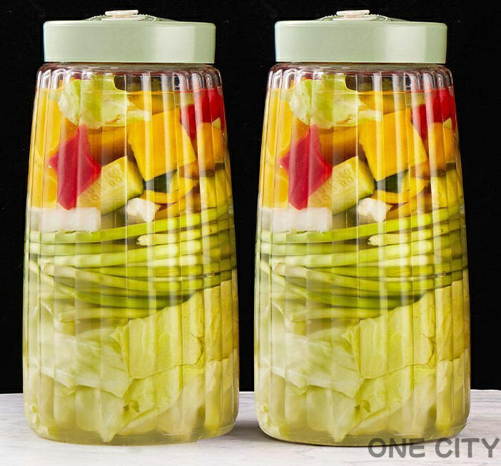 2個セット 保存容器 ガス抜き弁付き 果実酒 漬物貯蔵瓶 密封瓶 梅酒 ガラス瓶 梅酒 食品 保存容器 多機..