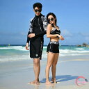 水着ラッシュガード ペアルック カップル カップル水着 上下セット 水着ペア サーフパンツ メンズ水着 男性用 ビーチパンツ みずぎ フィットネス 水着 セパレ...