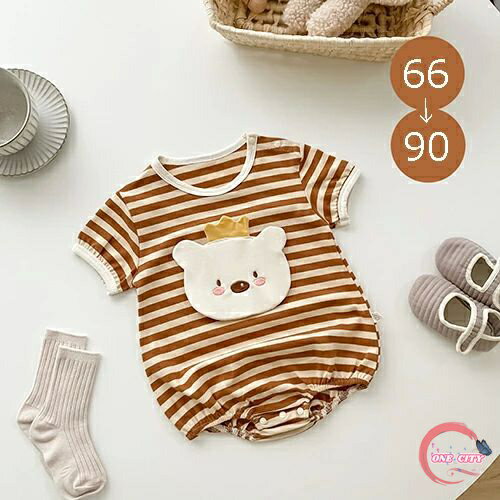 ロンパース 半袖 ベビー服 男の子 女の子 カバーオール 綿 コットン 赤ちゃん服 子供服 春 夏 新生児 赤ちゃん ストライプ柄 可愛い 出産祝い 誕生日 贈...