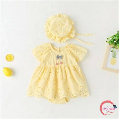 ロンパース 半袖 女の子 ベビー服 カバーオール ワンピース 子供服 綿 春 夏 出産祝い 新生児 赤ちゃん かわいい 贈り物 送料無料 ハット