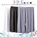 【送料無料】ルームパンツ ステテコ 大きいサイズ 接触冷感 パジャマ 部屋着 ハーフパンツ スポーツ 薄手 メンズ 半ズボン 5分丈 すててこ