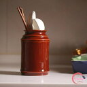 キッチンツールキャニスター 保存容器 シンプル キッチン 箸立て カトラリー立て 新生活 おしゃれ 樽 キッチンツールスタンド 収納 カトラリースタンド 陶器 ...