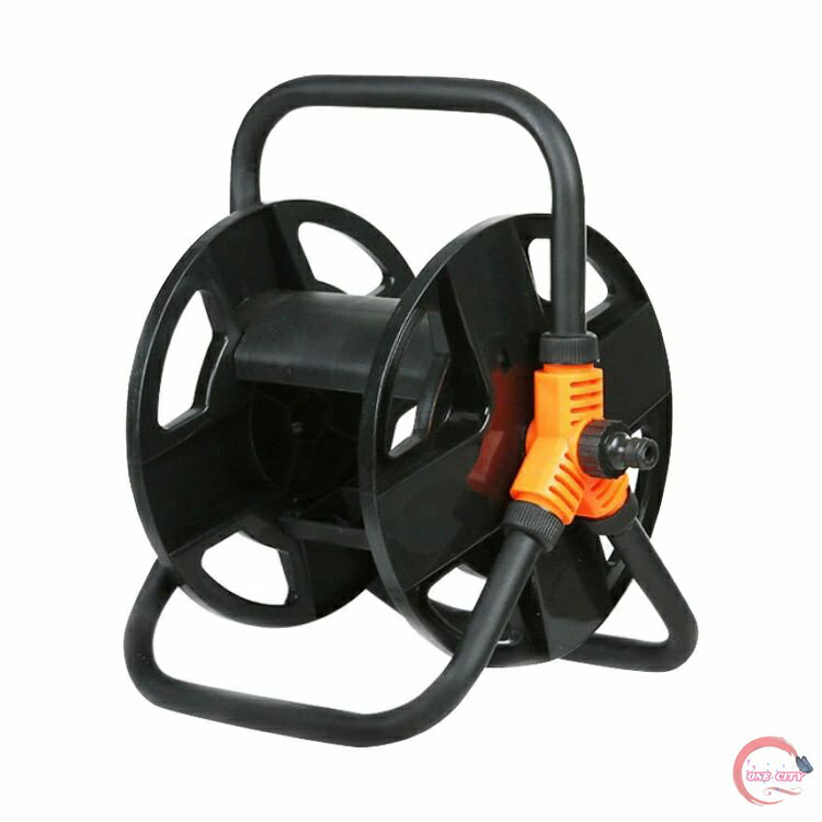 送料無料 ホースリール ホース用リール 散水ホースリール 回転台付き 巻き取り 巻取可能 ABS 散水用ホ..