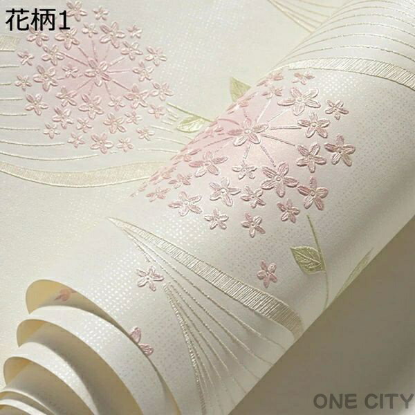 Rakuten - 【500円OFF】かわいい 防水 壁紙シール おしゃれ 53cm*3m 家具 花柄 幅53cm 3m単位 リメイクシート クロス のり付き はがせる壁紙 壁紙シール