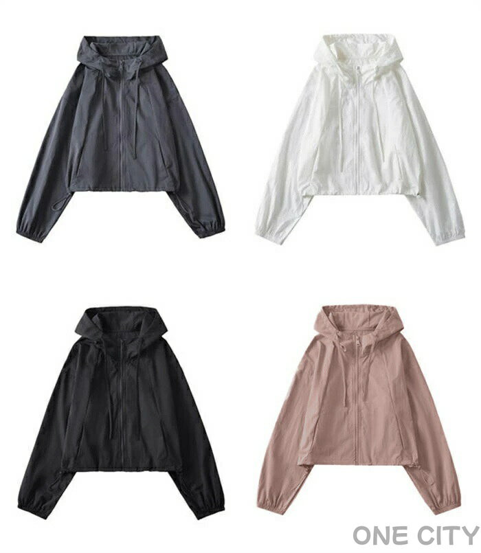 マウンテンパーカー レディース パーカー 長袖 アウター ライトアウター パーカージャケット ジャケット ブルゾン フード付き 薄手 ショート丈 パーカー ジップアップ おしゃれ ゆったり 体型カバー 防風 春夏 送料無料