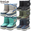 スノーブーツ キッズ あったか 防寒 撥水加工 雪除け 12-16cm GrinLab 冬 長靴 スノーシューズ スノーウェア スキーウェア ブーツ シューズ アウトドア 滑り止め 通園 男の子 子供 キッズ ベビ…