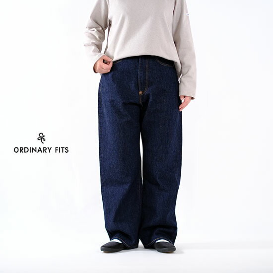 Rakuten - オーディナリーフィッツ ordinary fits レディース 119 TYPE WIDE ONE WASH タイプ ワイド ワンウオッシュ デニム ジーンズ 119OW ユニセックス＊送料無料＊《即日発送》2026’春夏