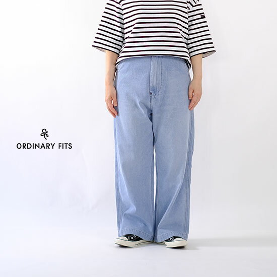 Rakuten - オーディナリーフィッツ ordinary fits レディース BELL PANTS BLEACH ベルパンツ ブリーチ デニム 180BL ユニセックス＊送料無料＊《即日発送》2026'春夏