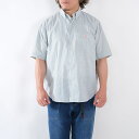 ダントン DANTON メンズ プランサー ボタンダウン 半袖B.D.シャツ ストライプ DT-B0337 POD*送料無料*《即日発送》
