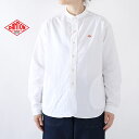 ダントン DANTON レディース オックスフォード バンドカラー 長袖シャツ 無地 DT-B0279 SOX*送料無料*《即日発送》