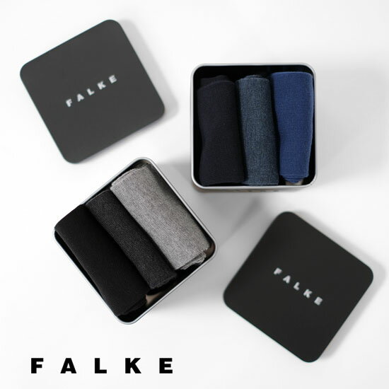 ファルケ FALKE メンズ HAPPY BOX 3パック ソックス 靴下 13057《即日発送》＊メール便＊