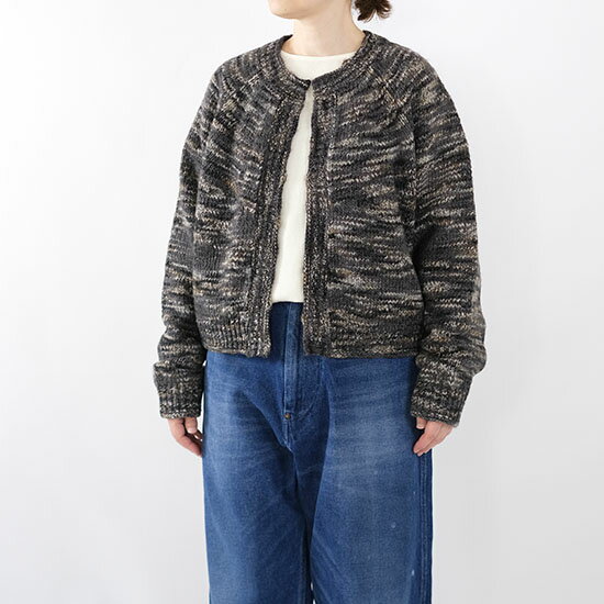 ル グラジック Le glazik ミックスカラー クルーネック カーディガン LG-D0131 KNT＊送料無料＊《即日発送》