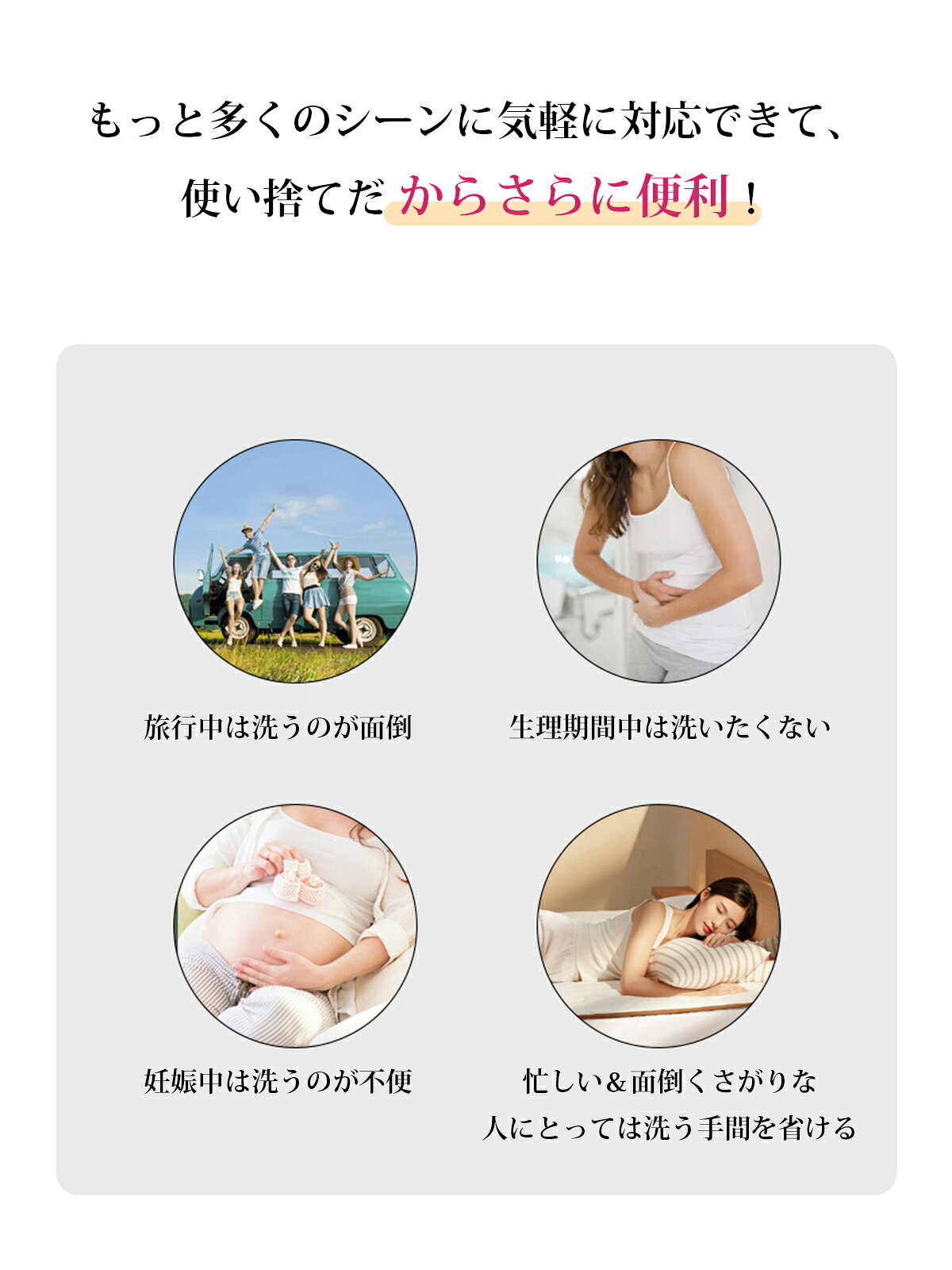 【SS 1428円！クーポンで15％OFF＆2点で25％OFFクーポン】入院に便利 レディース ショーツセット　綿100％ 使い捨て 妊婦 パンツ 7枚入 ショーツ 個別包装 下着 業務 施術用 旅行 入院 修学旅行 携帯 介護 使い 消耗品 インナー 携帯用 避難 妊娠 便利 one-more-store-10000161 one-more-store楽天市場店 サンプル画像3