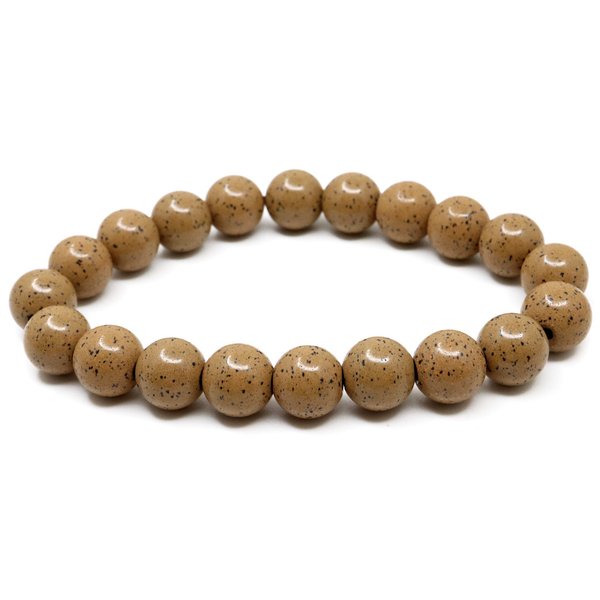 北投石 ブレスレット 10mm 橙色 オレンジ マイナスイオン ホルミシス効果 台湾産 ほくとうせき セラミック パワーストーン 天然石 ラジウム Hokuto...