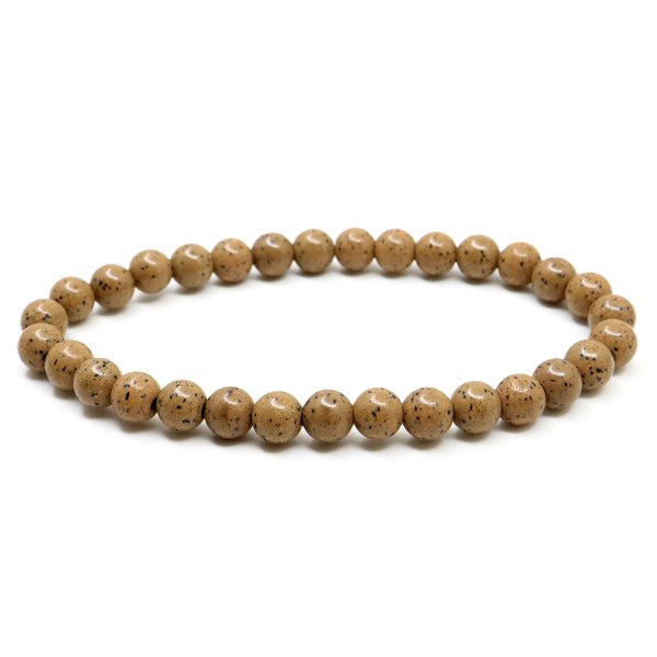 北投石 ブレスレット 6mm 橙色 オレンジ マイナスイオン ホルミシス効果 台湾産 ほくとうせき セラミック パワーストーン 天然石 ラジウム Hokutol...