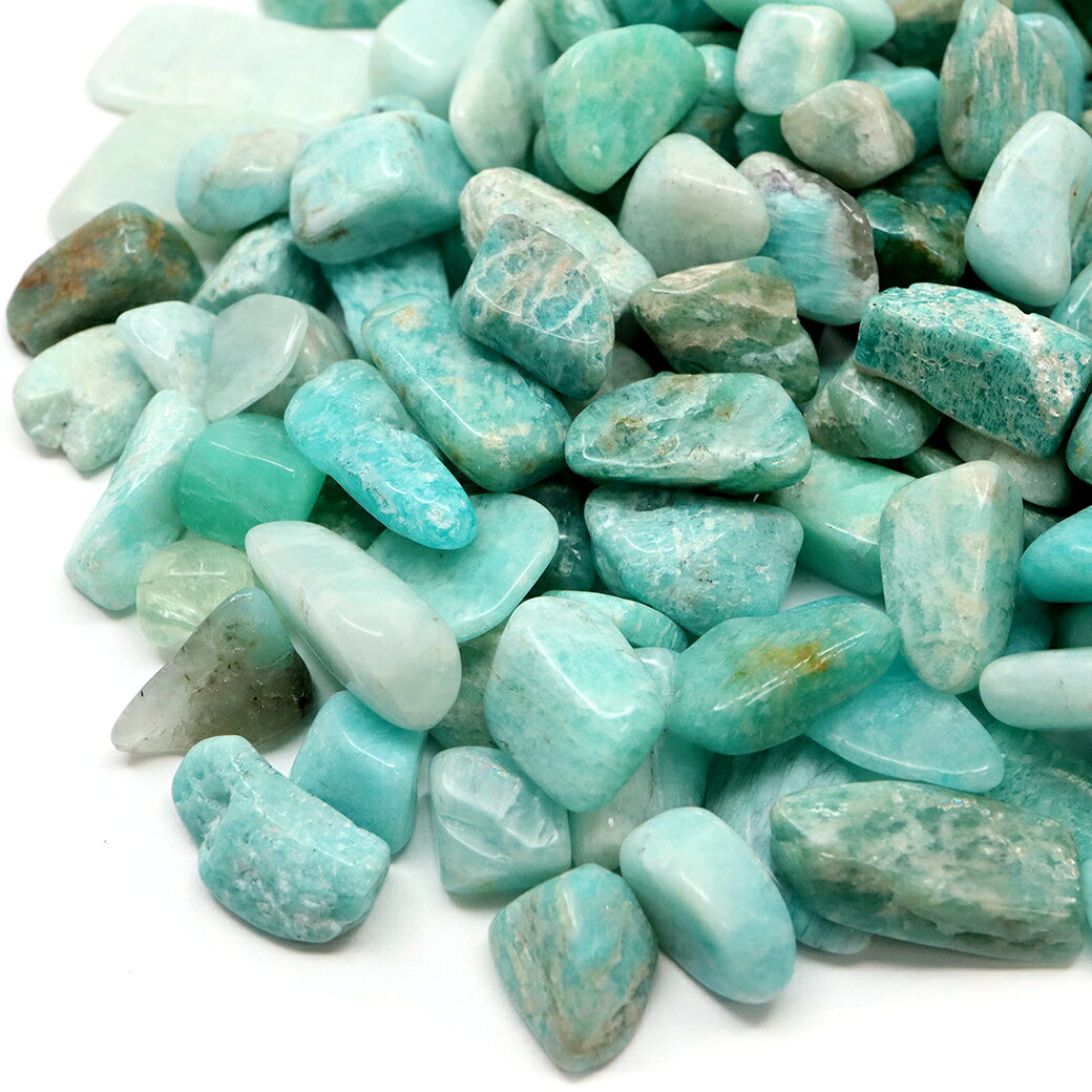 アマゾナイト さざれ 中粒 100g 天然石 チップ レジン封入に 材料 パーツ 浄化 パワーストーン Amazonite 贈り物 ギフト プレゼント 父の日