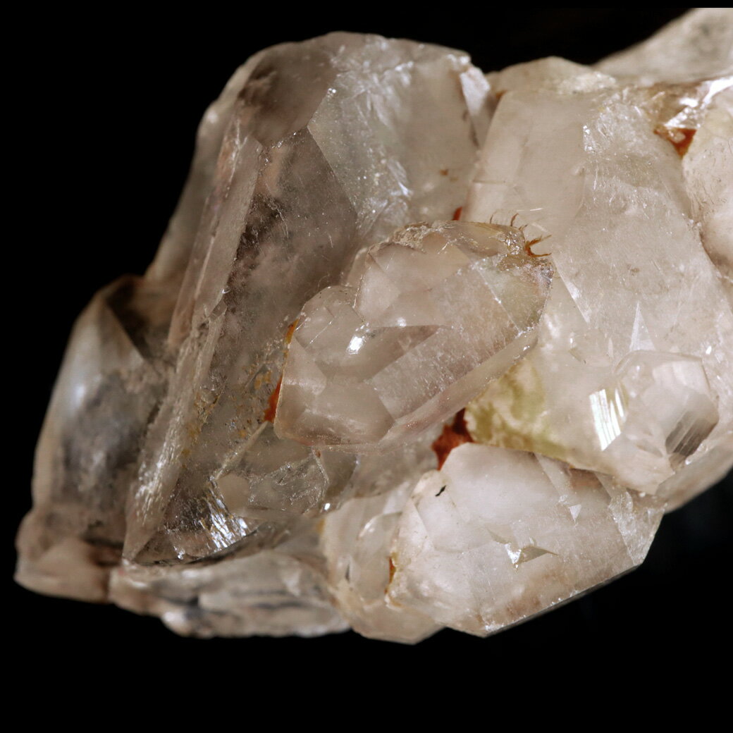 ジャカレー 水晶 クラスター 96g ブラジル産 原石 ワニ水晶 エレスチャルクォーツ 天然石 1点物 パワーストーン クリスタル 結晶 浄化 置き物 クリスマス