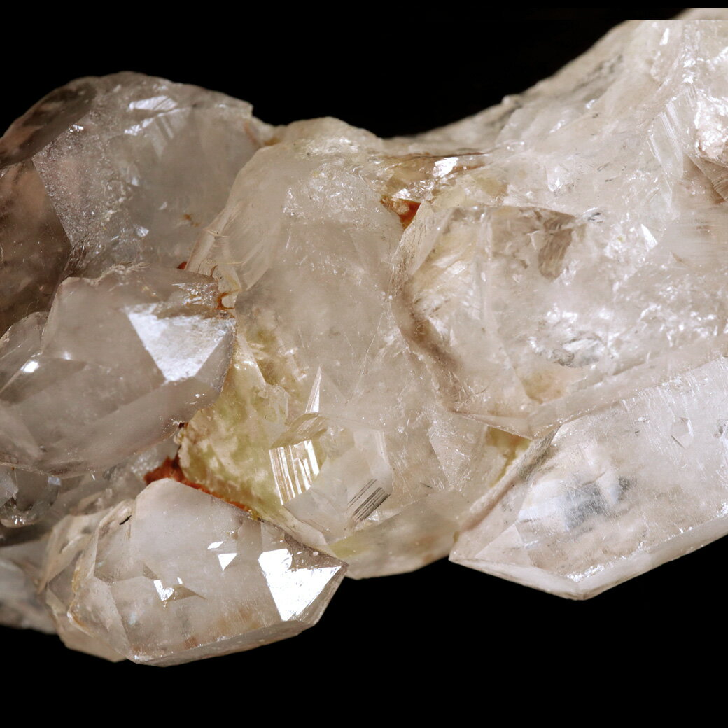 ジャカレー 水晶 クラスター 96g ブラジル産 原石 ワニ水晶 エレスチャルクォーツ 天然石 1点物 パワーストーン クリスタル 結晶 浄化 置き物 クリスマス