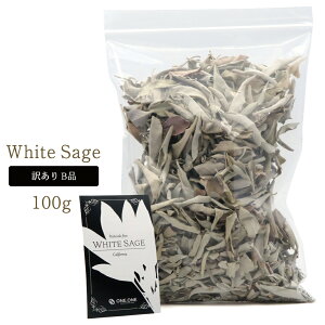 ホワイトセージ クラッシュ 訳あり 無選別 B品 100g 無農薬 高品質 カルフォルニア産 white sage セージの葉 邪気払い 浄化 グッズ 香り ドライ 乾燥 オーガニック お清め 送料無料