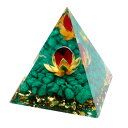 オルゴナイト ピラミッド 蓮の花 orgonite pyramid 置物 天然石 パワーストーン 浄化 送料無料 父の日 贈り物 ギフト プレゼント