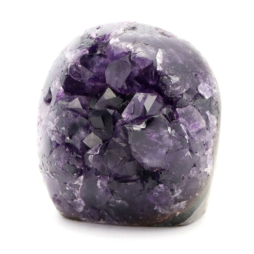 アメジスト クラスター 側面磨き AAA ドゥルーザ 紫水晶 置き物 原石 176g ウルグアイ産 天然石 1点物 2月 誕生石 天然石 amethyst