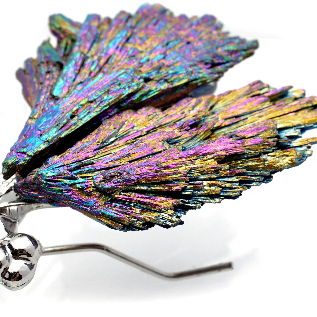 とんぼ 置き物 SILVER カイヤナイト 天然石付き オーラ加工 虫 モチーフ オブジェ インテリア 風水 浄化 トンボ パワーストーン 置物 ヒーリング