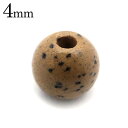 北投石 ビーズ パーツ 4mm 橙色 オレンジ 粒売り 1粒 マイナスイオン ホルミシス効果 台湾産 ほくとうせき セラミック パワーストーン 天然石 ラジウム...