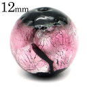 ホタルガラス ビーズ 粒売り 12mm ピンク 桃色 バラ売り とんぼ玉 パーツ 沖縄 お土産 父の日 贈り物 ギフト プレゼント
