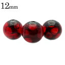 ホタルガラス ビーズ 粒売り 12mm レッド 赤色 バラ売り とんぼ玉 パーツ 沖縄 お土産 父の日 贈り物 ギフト プレゼント
