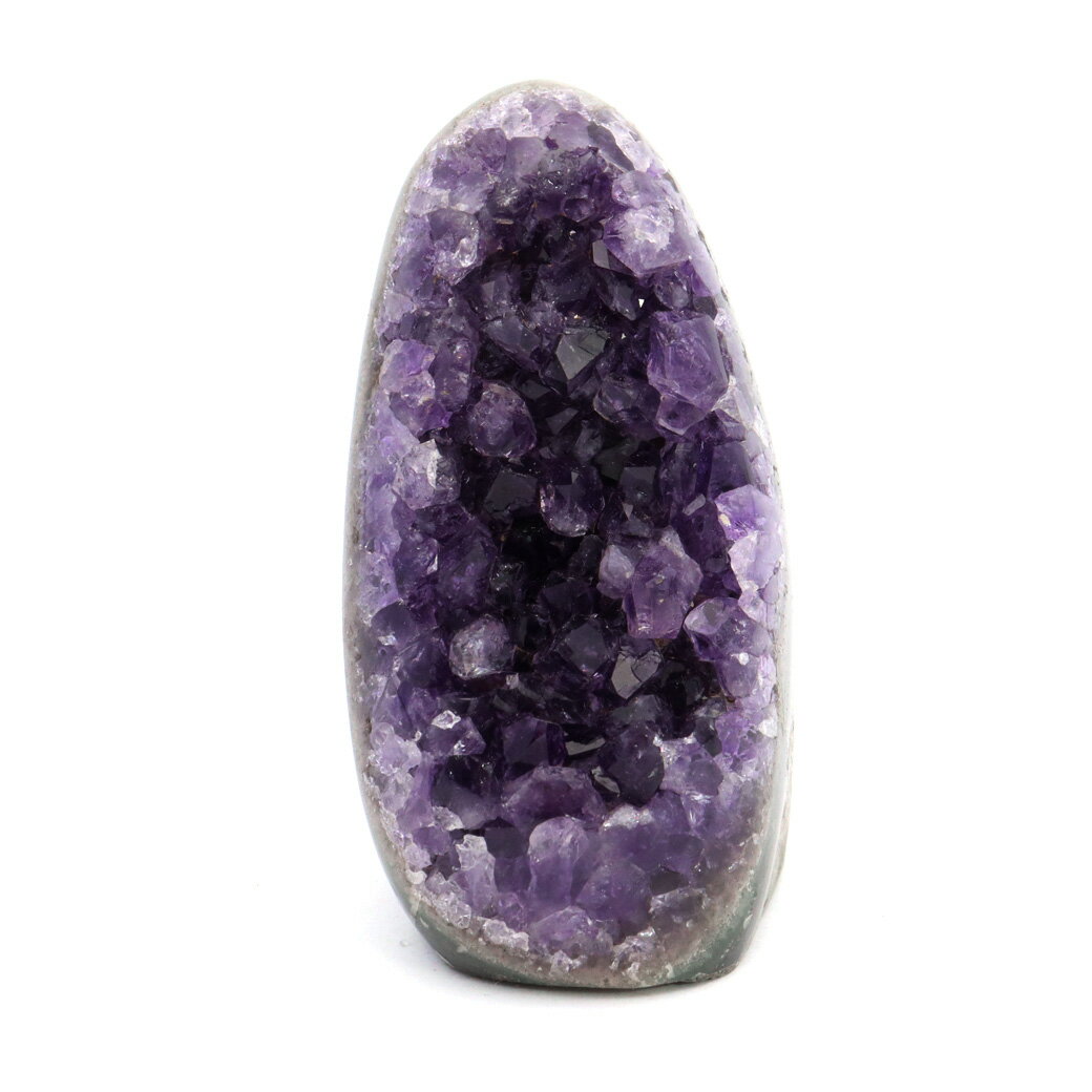 アメジスト クラスター 側面磨き AAA ドゥルーザ 紫水晶 置き物 原石 130g ウルグアイ産 天然石 1点物 2月 誕生石 天然石 amethyst 母の日