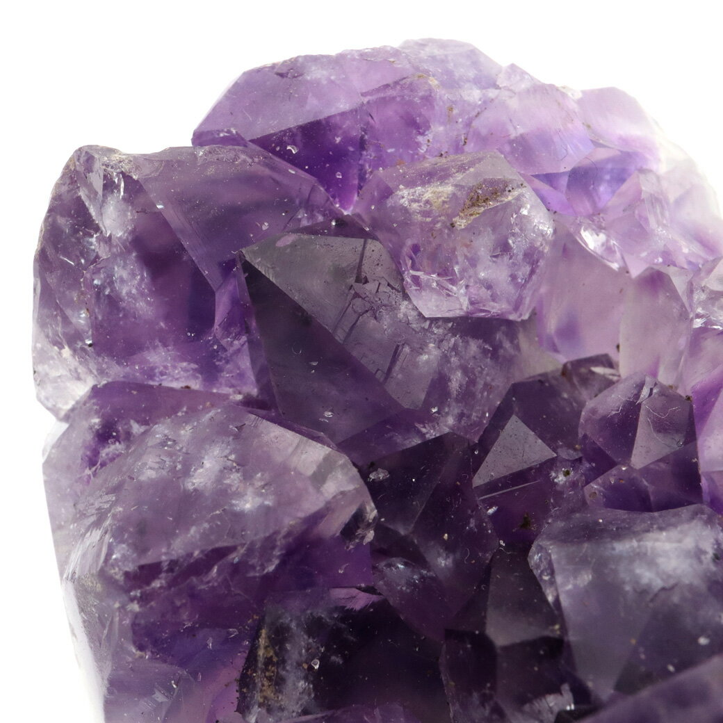 アメジスト クラスター 側面磨き AAA ドゥルーザ 紫水晶 置き物 原石 447g ウルグアイ産 天然石 1点物 2月 誕生石 天然石 amethyst クリスマス