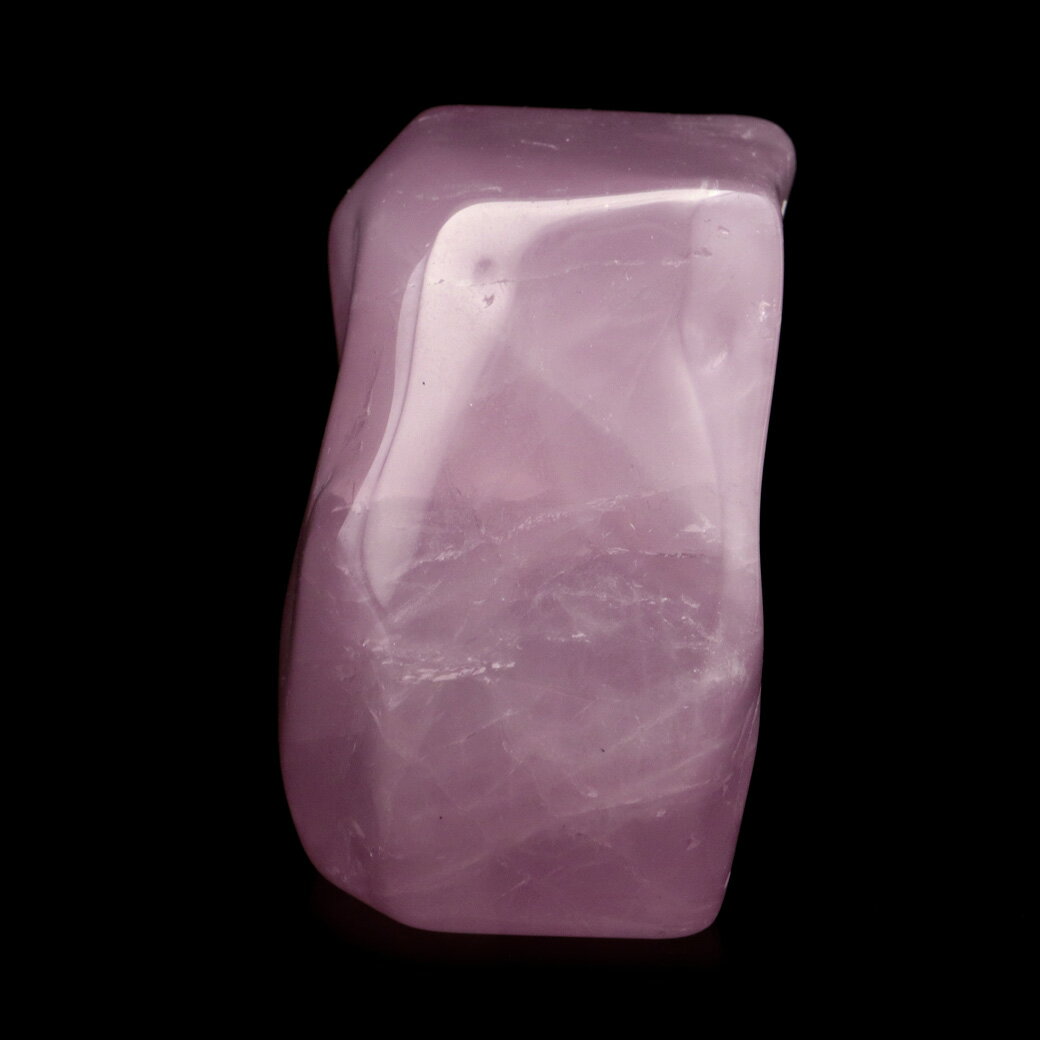 ディープローズクォーツ 原石 267g 全面磨き ポリッシュ 研磨仕上げ マダガスカル産 紅水晶 天然石 置き物 置物 インテリア 鉱物 オブジェ パワーストーン 1点物 クリスマス