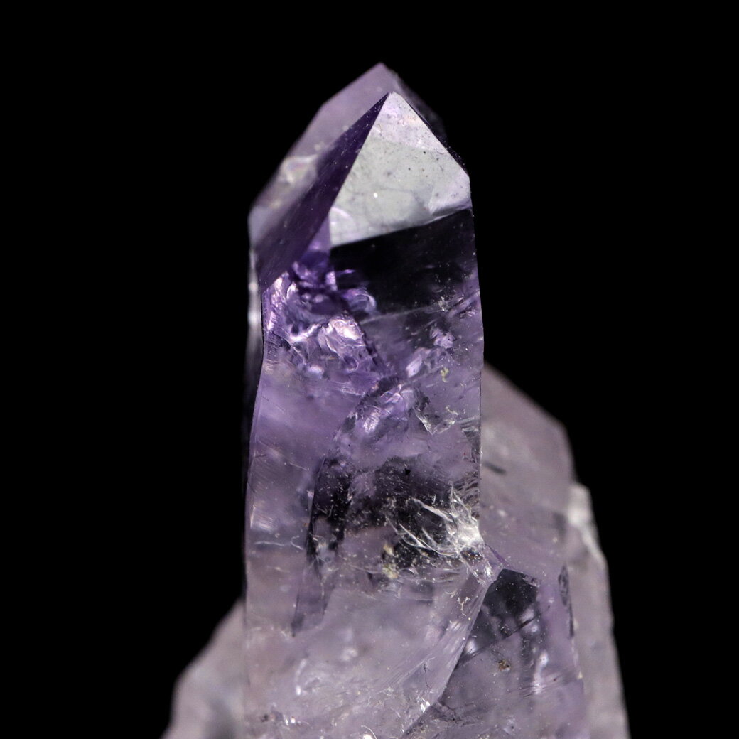 ベラクルス アメジスト ポイント クラスター 61g メキシコ産 結晶石 1点もの ツーソン展示会商品 紫水晶 天然石 パワーストーン 原石 標本 鉱石 台付き クリスマス