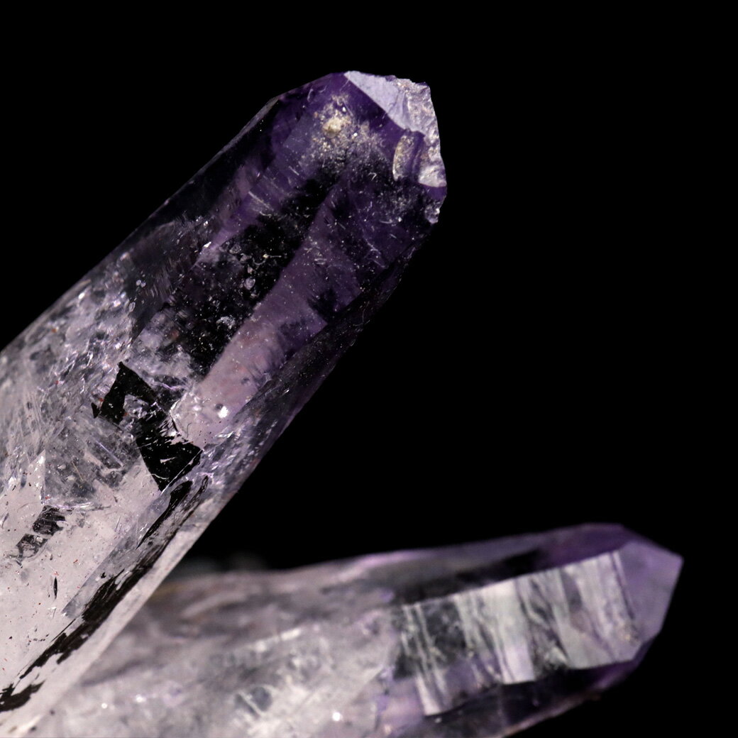 ベラクルス アメジスト ポイント クラスター 61g メキシコ産 結晶石 1点もの ツーソン展示会商品 紫水晶 天然石 パワーストーン 原石 標本 鉱石 台付き クリスマス