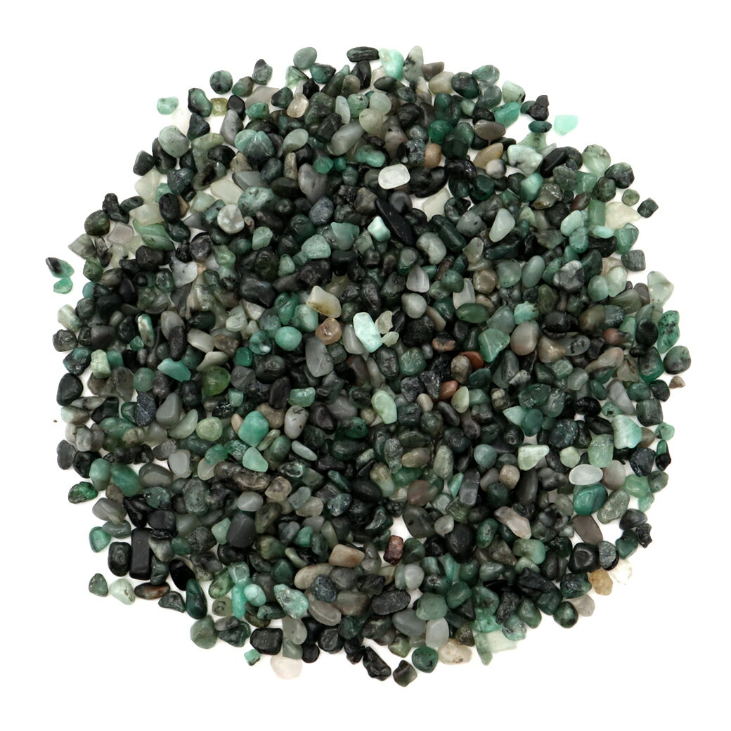 エメラルド さざれ石 本物 サイズ極小 ベリル 緑柱石 100g 天然石 パワー...