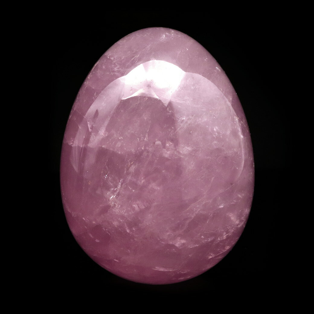 スターローズクォーツ AAA 385g 握り石 たまご型 お守り マダガスカル産 エッグ 卵型 天然石 1点物 紅水晶 パワーストーン クリスマス