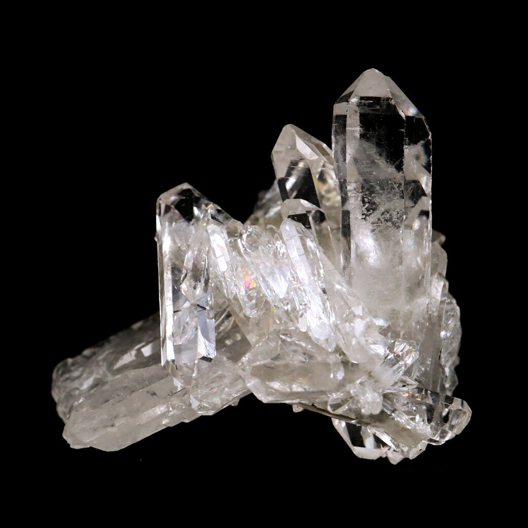 天然 水晶 クラスター ミニ 19g ブラジル ゼッカ産 透明感が美しい ゼッカ...