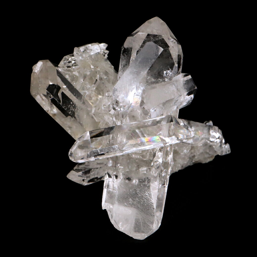 天然 水晶 クラスター ミニ 16g ブラジル ゼッカ産 透明感が美しい ゼッカ...