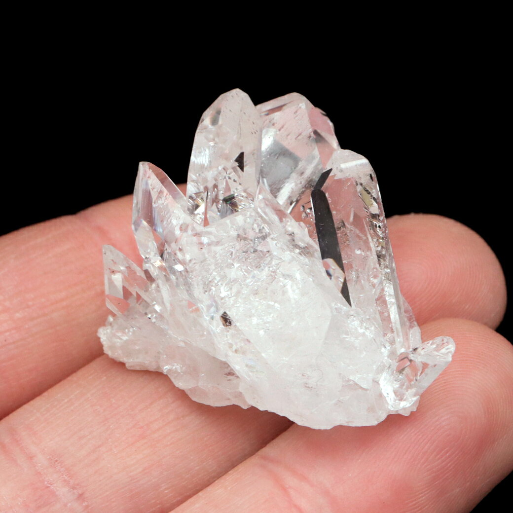 天然 水晶 クラスター ミニ 13g ブラジル ゼッカ産 透明感が美しい ゼッカ...